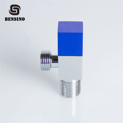 Aluminum Blue Handle 140g 90D Toilet Angle Valve