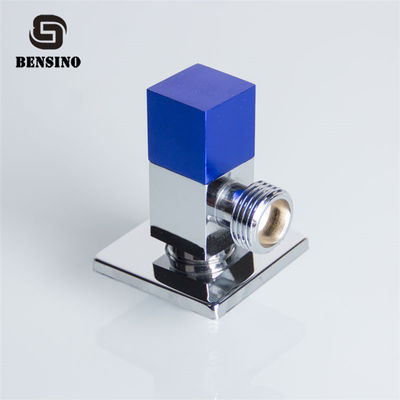 Aluminum Blue Handle 140g 90D Toilet Angle Valve