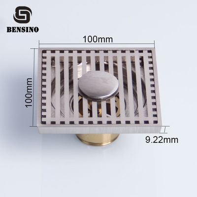 9mm Washing Machine Brass 10CM Bathroom Floor Drain Strainer